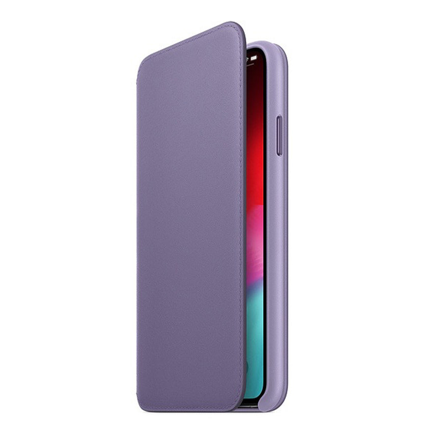 Apple iPhone XS Max Leather Folio Case Lilac-1- Fonez-Keywords : MacBook - Fonez.ie - laptop- Tablet - Sim free - Unlock - Phones - iphone - android - macbook pro - apple macbook- fonez -samsung - samsung book-sale - best price - deal