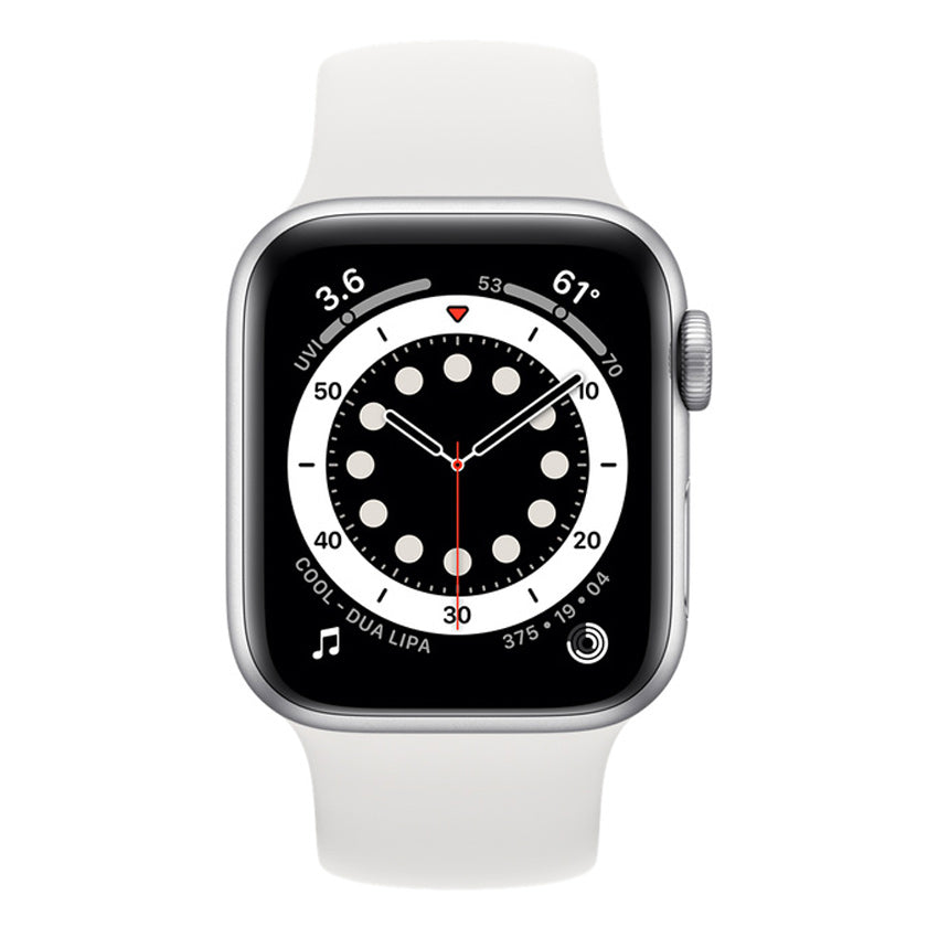 Apple Watch Series 6 GPS 44mm silver front view - Fonez
